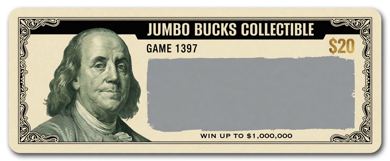 Independent reconstruction of Jumbo Bucks Collectible #1397